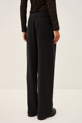 ba&sh Pavana Pants in carbone, cropped back view