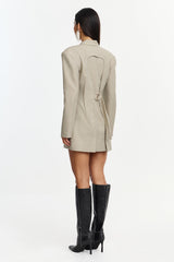 Acler Jared blazer, back view showing the cut-out