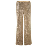 Second Female Shine On Trousers in sequin, flared leg, product view