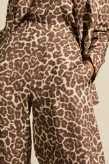 Zoe Kratzmann Gesture Pant in ocelot print, close view of print and pocket