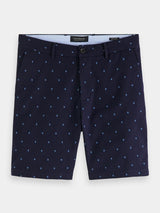 Scotch & Soda Stuart Twill Chino Short in navy, flat product shot