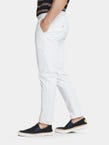 Scotch & Soda Stuart Slim Chino in white, on figure, side view