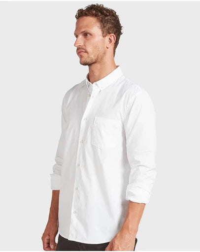 ACADEMY BRAND Frank Poplin Shirt - White