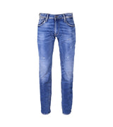 Le Temps des Cerises Jogga Slim Jeans in blue, flat product view