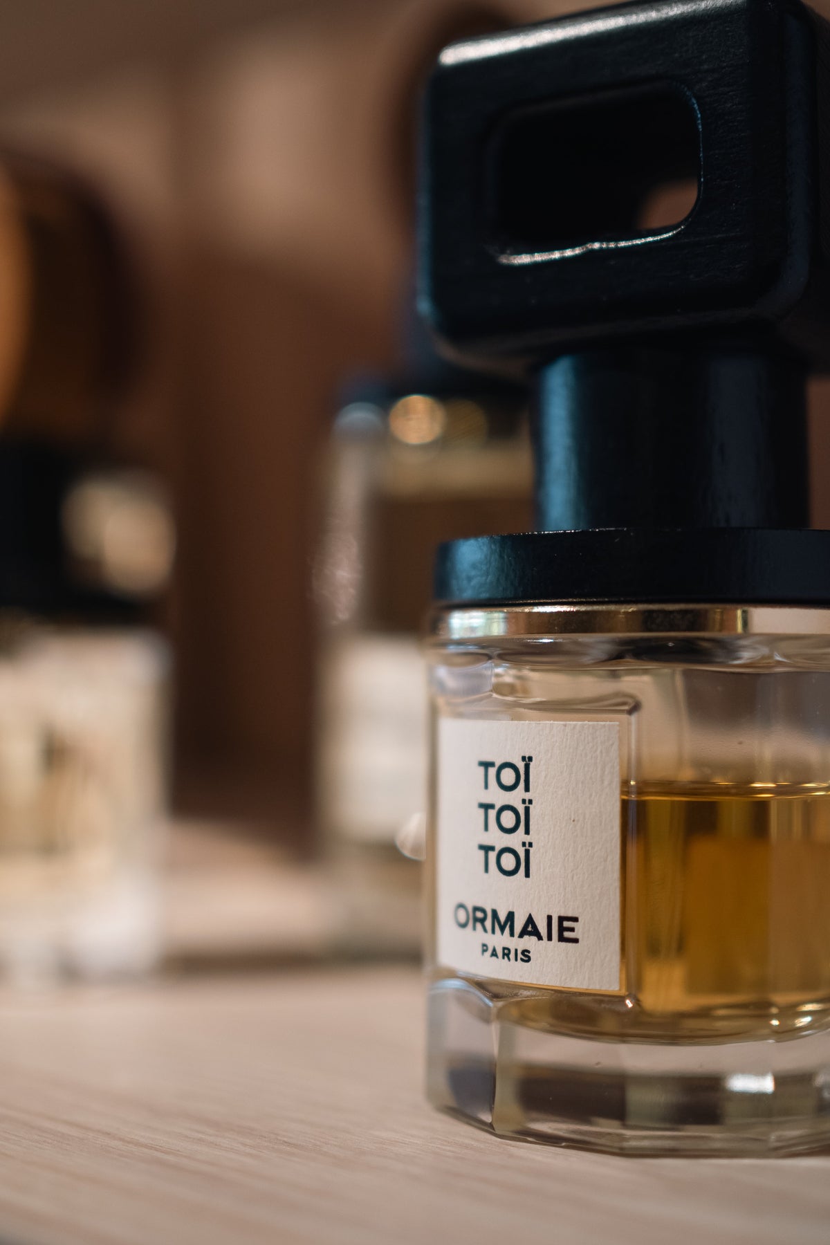 Ormaie Toi Toi Toi on the fragrance shelf at Amelie & Frank's in Red Hill