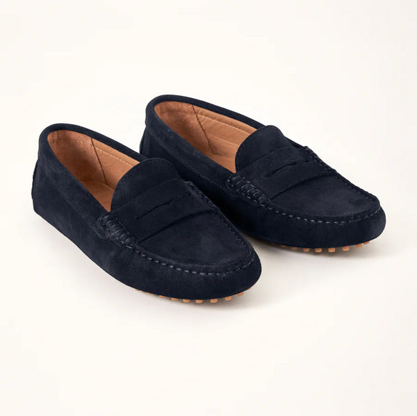 MILLWOODS Kiowa Suede Loafer - Navy