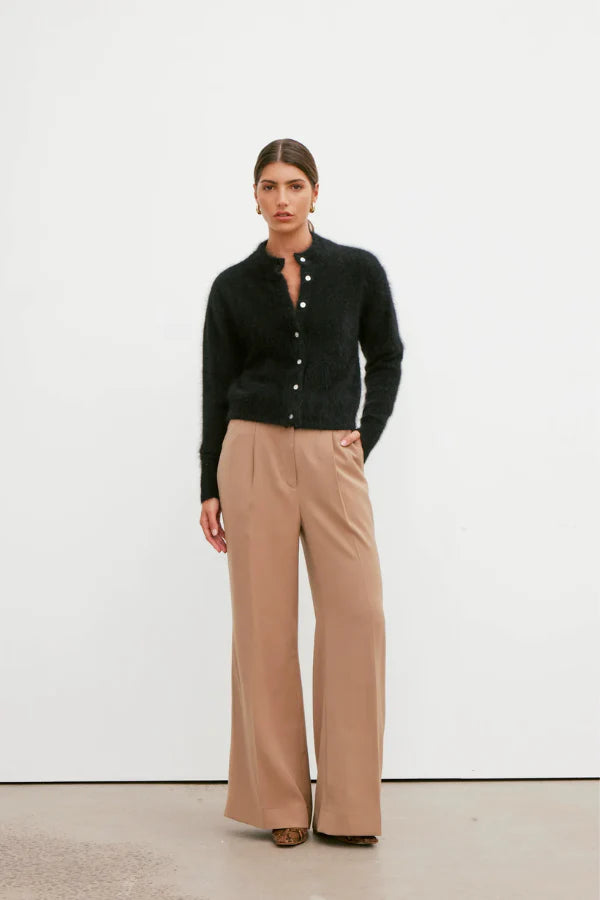 WORLD OF NOMADS Bella Cashmere Cardigan, Black