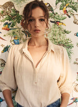 Marie Louise De Monterey BIRKIN BLOUSE - ECRU