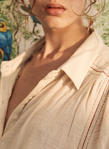 Marie Louise De Monterey BIRKIN BLOUSE - ECRU
