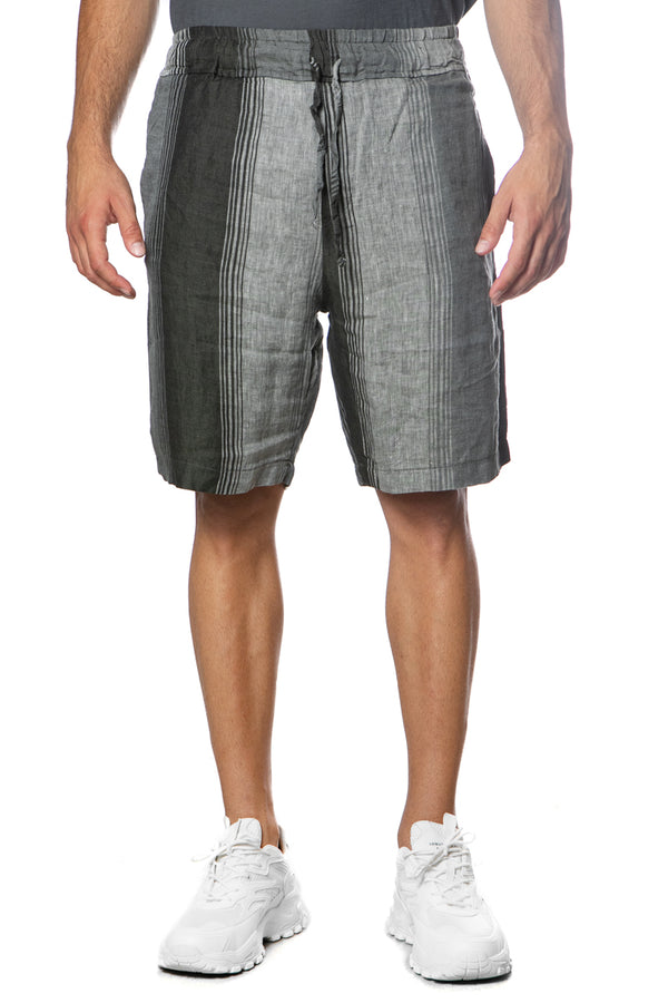 CROSSLEY  Mens Juller Linen Shorts - Stripe