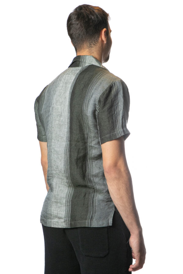 Crossley Mens Joling Linen Shirt - Stripe