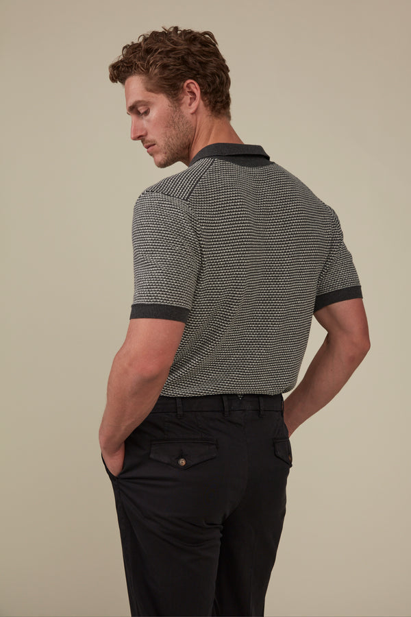 CHRISTIAN KIMBER Beechworth Short Sleeved Polo , Graphite