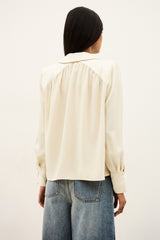 ba&sh Wilna Shirt in greige, back view