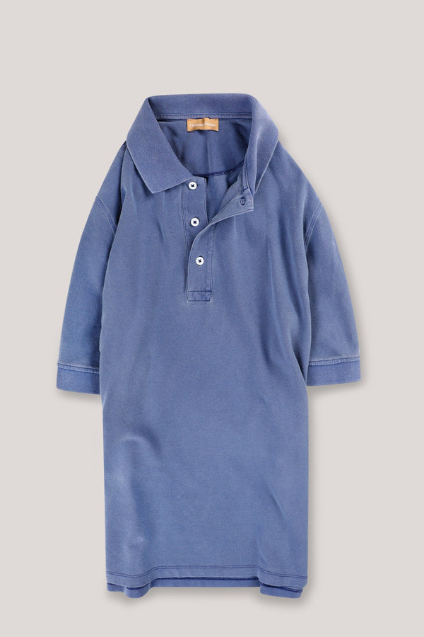 Christian Kimber, Rosebud Short-Sleeved Polo, Twilight Blue