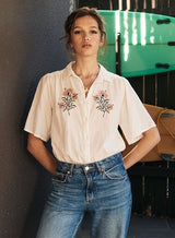 Marie Louise De Monterey PERSANNE BLOUSE - ECRU