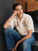 Marie Louise De Monterey PERSANNE BLOUSE - ECRU