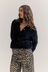 World Of Nomads Frankie Crew Cardigan - Black