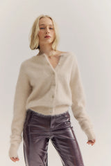 World Of Nomads Frankie Crew Cardigan - Oatmeal