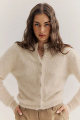 World Of Nomads Bella Button up Cardigan - Oatmeal