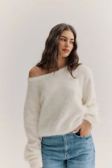 WORLD OF NOMADS, Stella Boat Neck - Snow