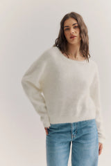 WORLD OF NOMADS, Stella Boat Neck - Snow