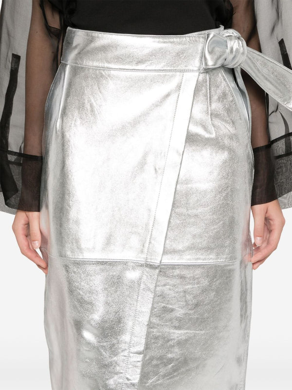 BA&SH, Faye Skirt, Silver