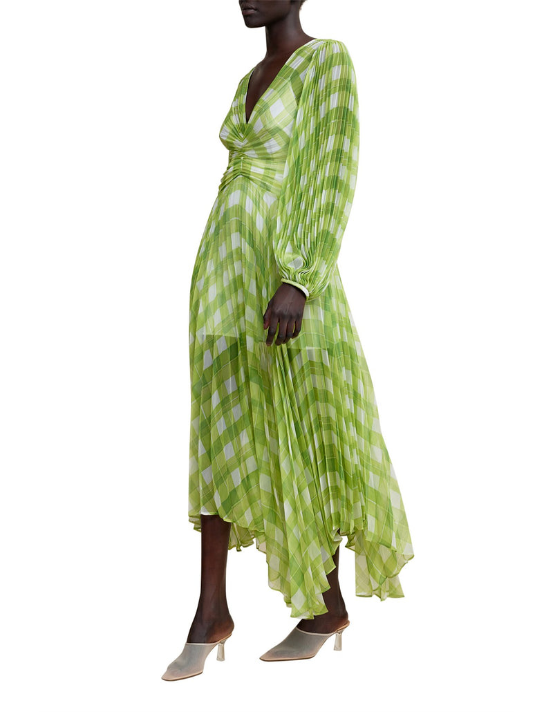 ACLER Astone Dress , Citron Check Print