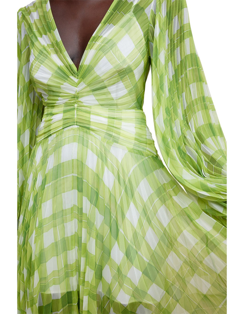 ACLER Astone Dress , Citron Check Print