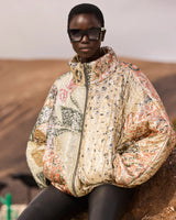 Mes Demoiselles Jerry Lurex Jacquard Quilted Jacket,MULTICOLOR