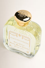 Santa Maria Novella Acqua della Regina Eau de Cologne 100ml, close view of the engraved glass bottle