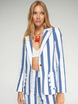 Vilagallo Irina Jacket, Blue Stripe