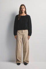 WORLD OF NOMADS, Stella Boat Neck - Black