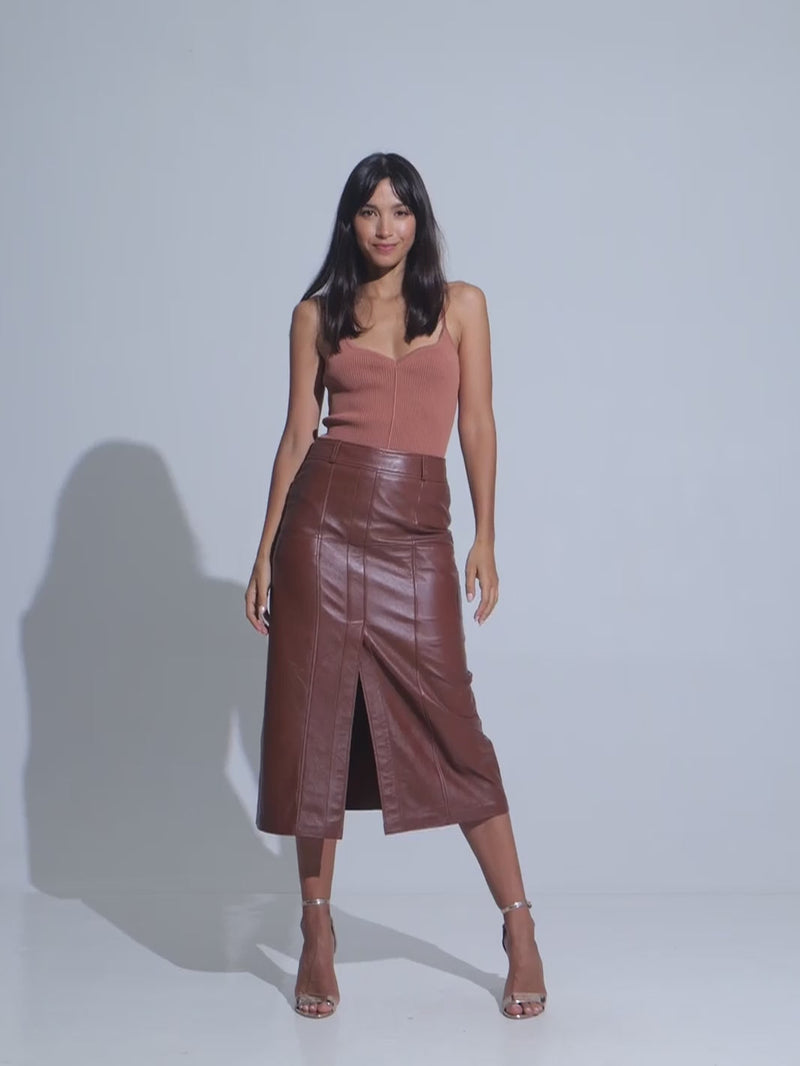 2nd SKIN Bronte Maxi Skirt, Whiskey