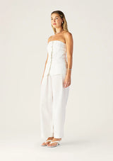 MOS The Label, Monaco Suiting Bustier, White