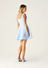 MOS The Label, Tropea Knit Mini Dress, Ice Blue