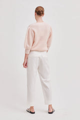 SECOND FEMALE Brooky Knit Puff SS, Pale Dogwwod