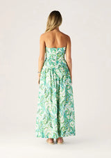 MOS Tara Print Strapless Dress