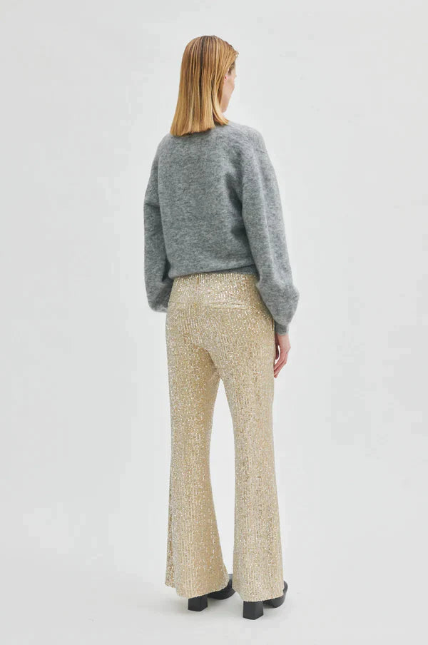 SECOND FEMALE Shine On Trousers - Silver