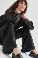 SECOND FEMALE Shine On Trousers - Black