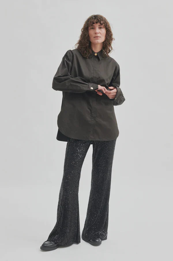 SECOND FEMALE Shine On Trousers - Black