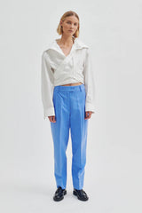 SECOND FEMALE Closa Wrap Front Shirt - White