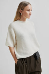Second Female Wanda Knit O-Neck,Chalk