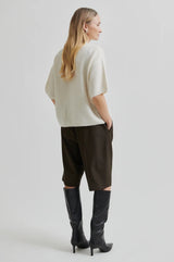 Second Female Wanda Knit O-Neck,Chalk