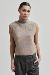Second Female, Sparkling Knit Vest, Roasted Cashew