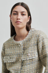 Second Female Sevila Tweed Jacket,Laurel Oak