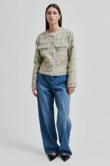 Second Female Sevila Tweed Jacket,Laurel Oak
