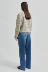 Second Female Sevila Tweed Jacket,Laurel Oak