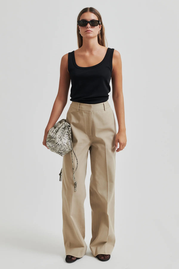 Second Female Falua Wide Leg Pant,Kelp