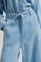 Second Female Irvin denim jeans,light blue denim