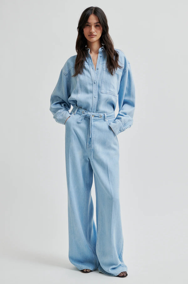 Second Female Irvin denim jeans,light blue denim